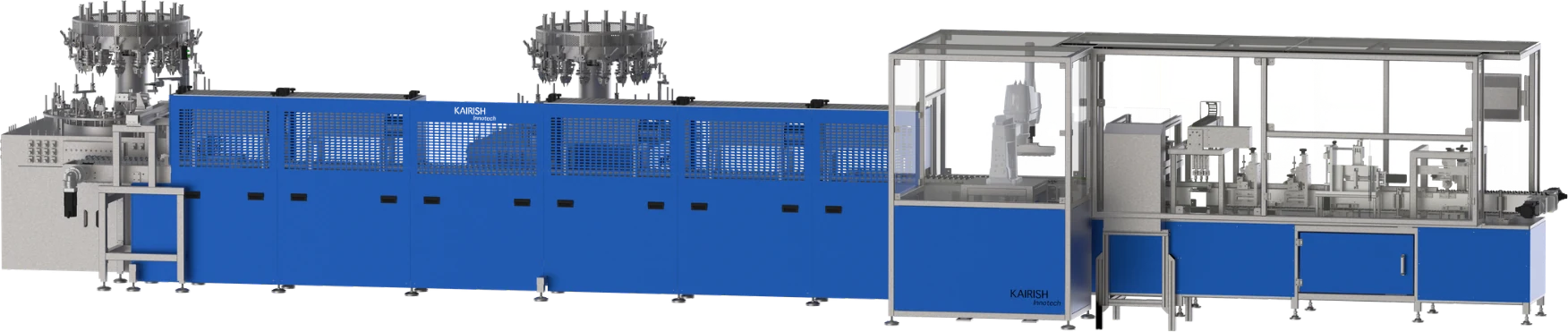 KAISHA Pharma glass ampoule manufacturing line — dimensional and visual checks, controlled thermal treatment, critical defect detection, treatment-specific controls, neck and functional checks, release inspection and packaging